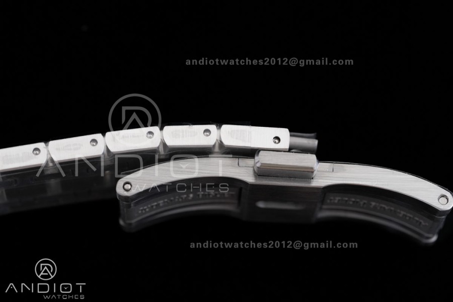 Royal Oak 41mm 15400 SS ZF 1:1 Best Edition Gray Textured Dial on SS Bracelet V2 SA3120 Super Clone