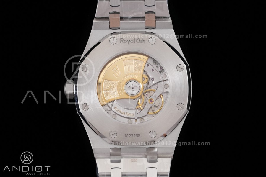 Royal Oak 41mm 15400 SS ZF 1:1 Best Edition White Textured Dial on SS Bracelet V2 SA3120 Super Clone