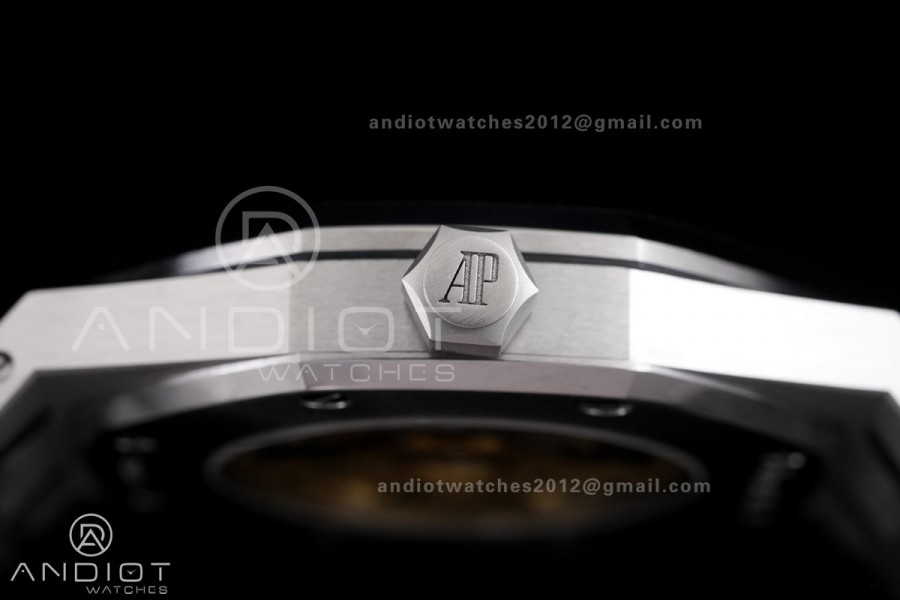 Royal Oak 41mm 15400 SS ZF 1:1 Best Edition Blue Textured Dial on SS Bracelet SA3120 V2 Super Clone
