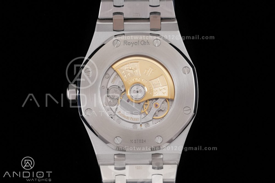 Royal Oak 41mm 15400 SS ZF 1:1 Best Edition Blue Textured Dial on SS Bracelet SA3120 V2 Super Clone