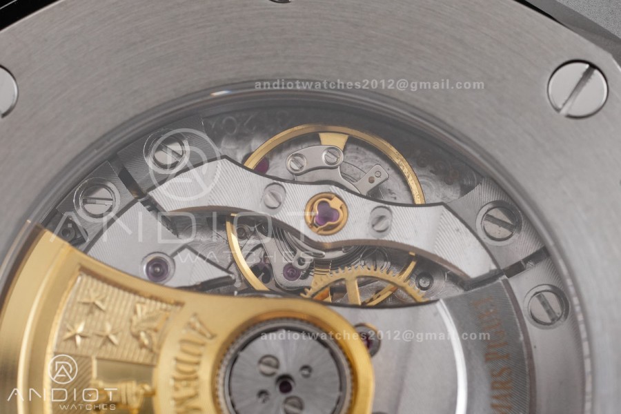 Royal Oak 41mm 15400 SS ZF 1:1 Best Edition Blue Textured Dial on SS Bracelet SA3120 V2 Super Clone