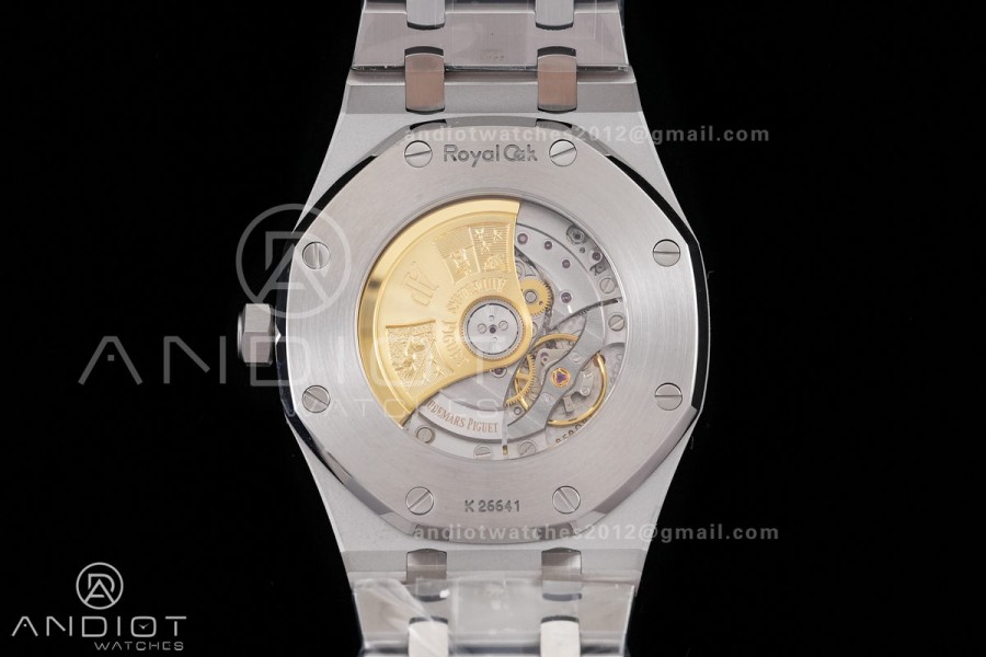 Royal Oak 41mm 15400 SS ZF 1:1 Best Edition Black Textured Dial on SS Bracelet V2 SA3120 Super Clone