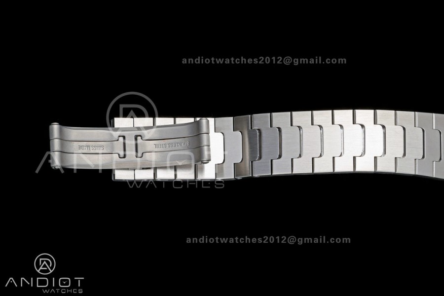 Santos W2SA0033 27x34mm AF 1:1 Best Edition Silver Dial ON SS/YG SmartLinks Bracelet Ronda Quartz