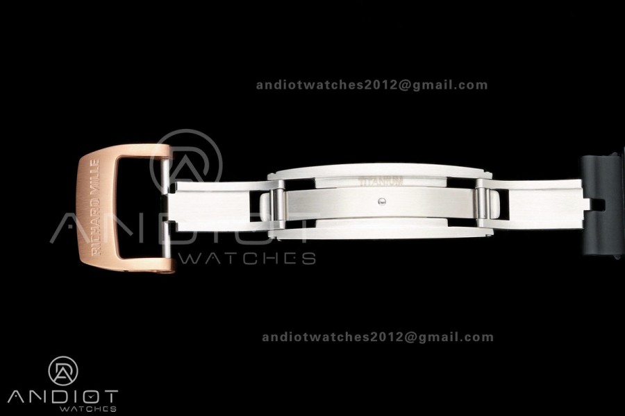 AVF RM67-01 RG Skeleton Dial on Black Rubber Strap CRMA6 Clone