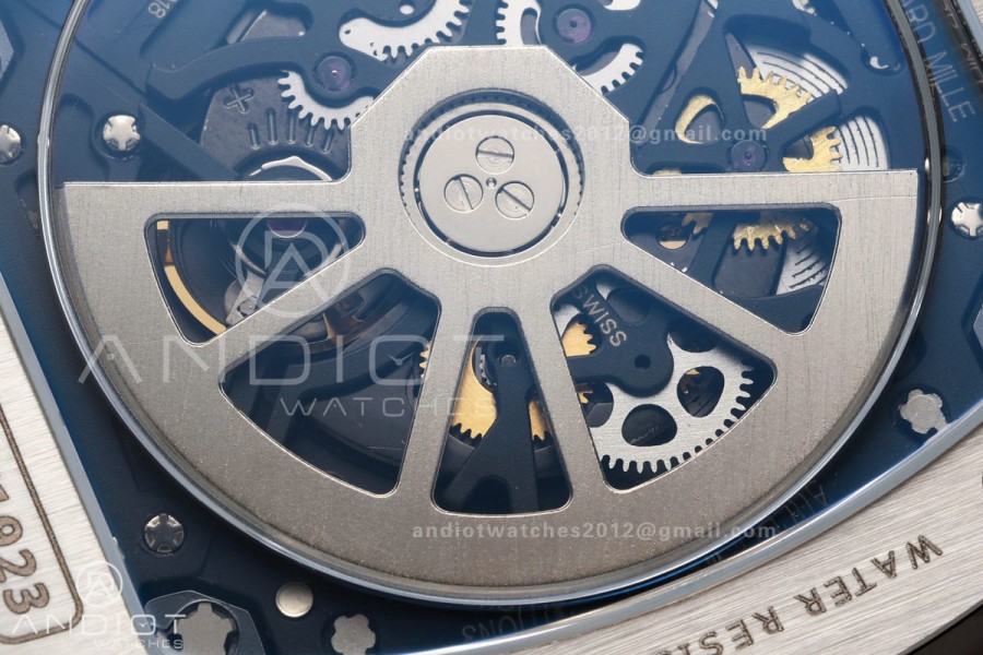AVF RM67-01 Titanium Skeleton Dial on Black Rubber Strap CRMA6 Clone