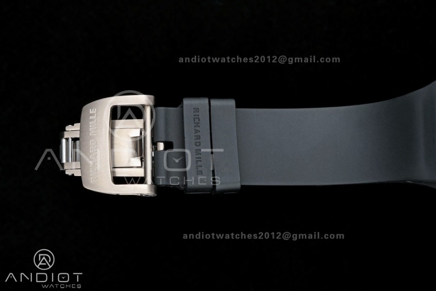 AVF RM67-01 Titanium Skeleton Dial on Black Rubber Strap CRMA6 Clone