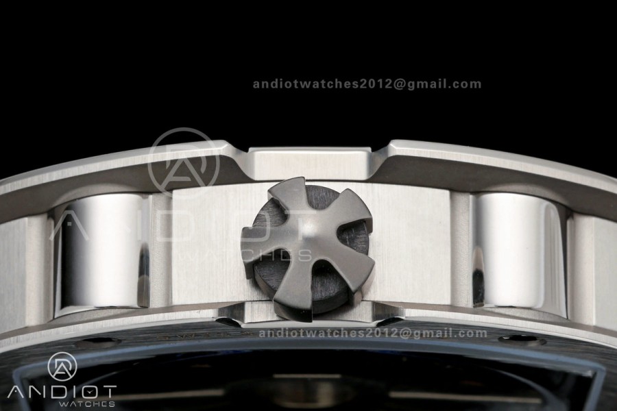 AVF RM67-01 Titanium Skeleton Dial on Black Rubber Strap CRMA6 Clone