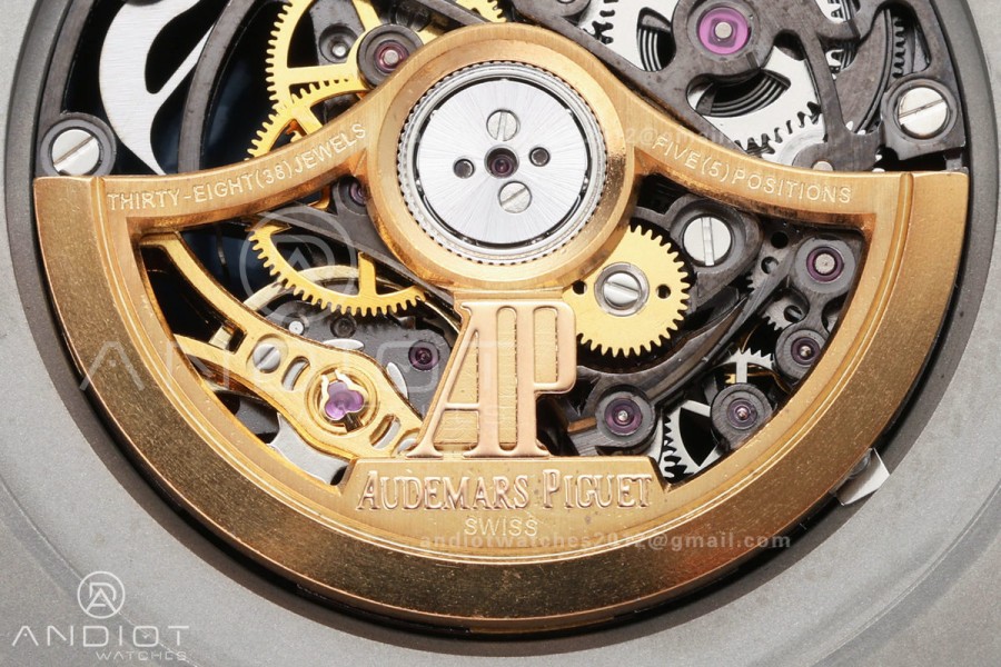 Royal Oak 41mm Openworked 15407 SS DDF 1:1 Best Edition on SS Bracelet SA3132 Double Balance Wheels