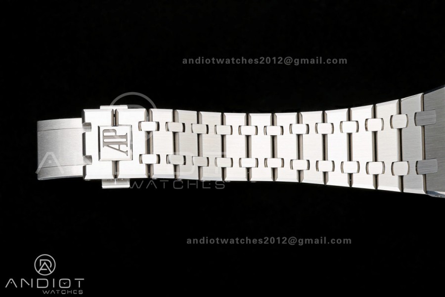 Royal Oak 41mm Openworked 15407 SS DDF 1:1 Best Edition on SS Bracelet SA3132 Double Balance Wheels