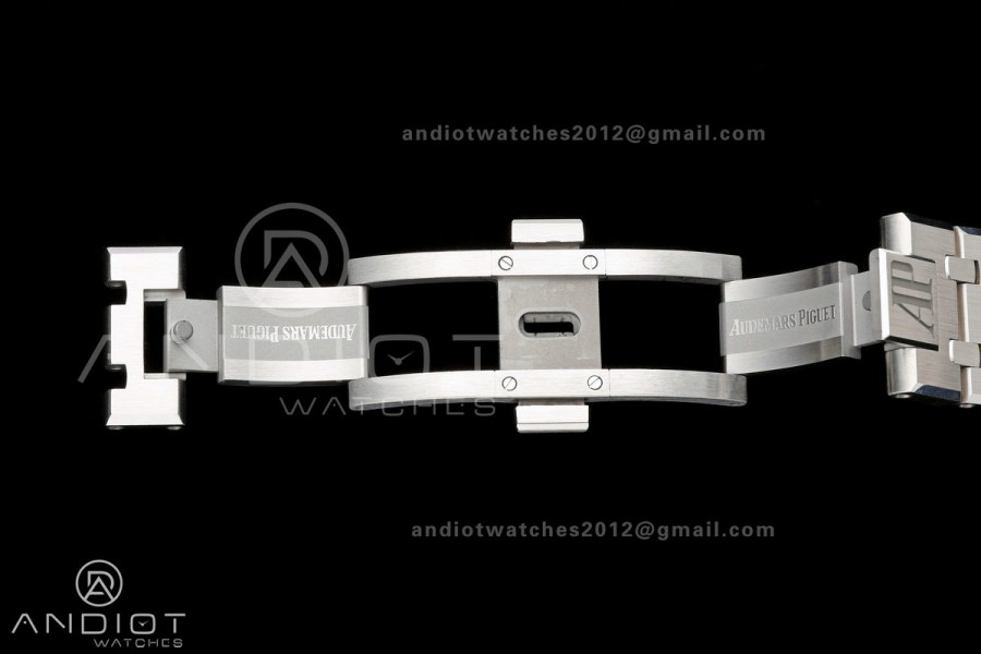 Royal Oak 41mm Openworked 15407 SS DDF 1:1 Best Edition on SS Bracelet SA3132 Double Balance Wheels