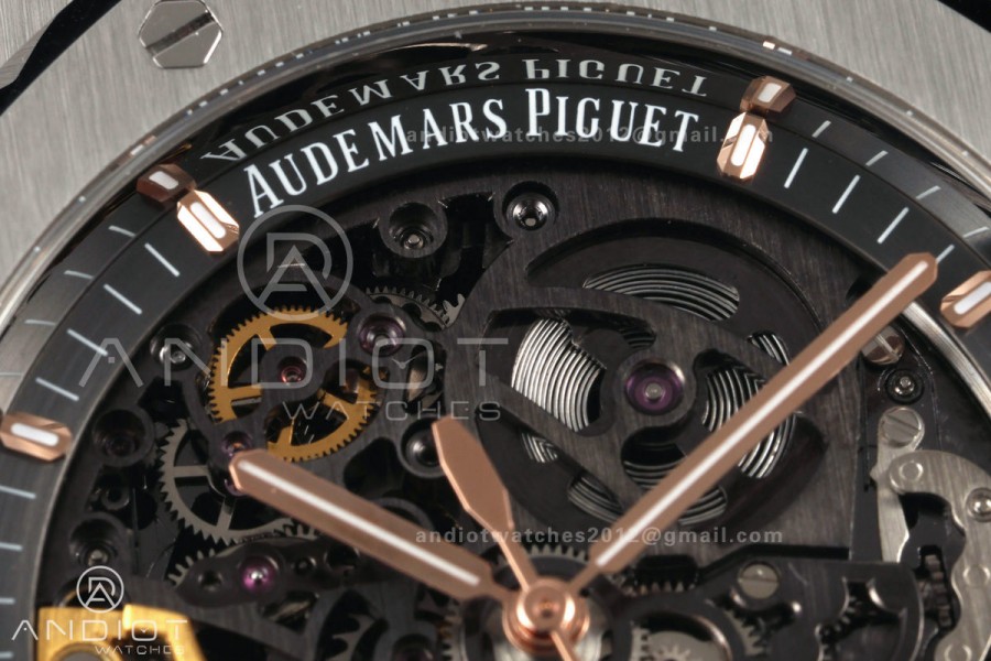 Royal Oak 41mm Openworked 15407 SS DDF 1:1 Best Edition on SS Bracelet SA3132 Double Balance Wheels