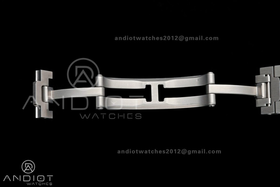 Santos W2SA0033 27x34mm DRF 1:1 Best Edition Silver Dial ON SS/YG SmartLinks Bracelet Ronda Quartz