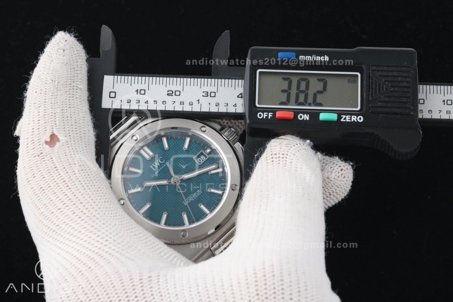 Ingenieur Automatic 40 SS MZF 1:1 Best Edition Turquoise Dial on SS Bracelet A2892