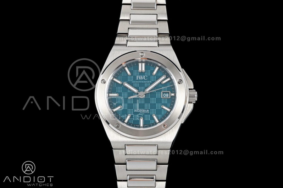 Ingenieur Automatic 40 SS MZF 1:1 Best Edition Turquoise Dial on SS Bracelet A2892