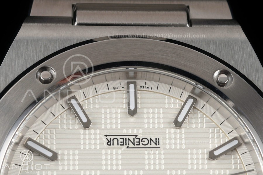 Ingenieur Automatic 40 SS MZF 1:1 Best Edition White Dial on SS Bracelet A2892
