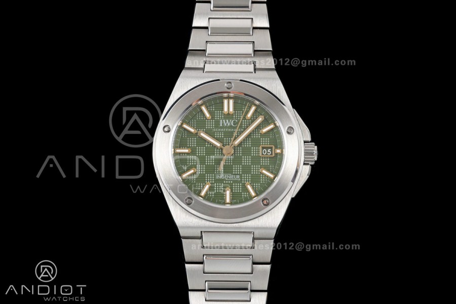 Ingenieur Automatic 40 SS MZF 1:1 Best Edition Green/YG Dial on SS Bracelet A2892
