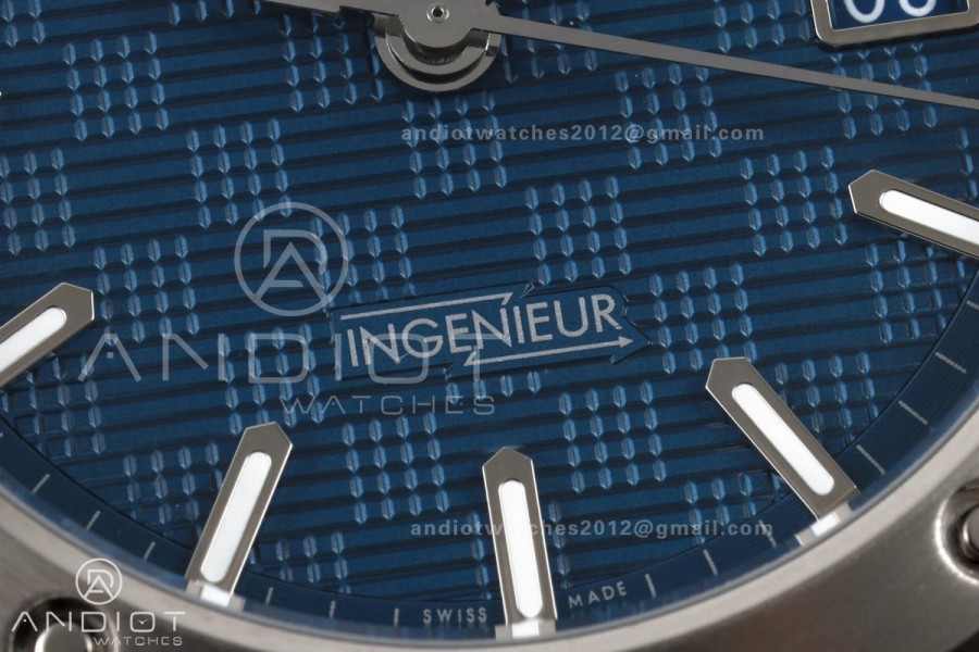 Ingenieur Automatic 40 SS MZF 1:1 Best Edition Blue Dial on SS Bracelet A2892
