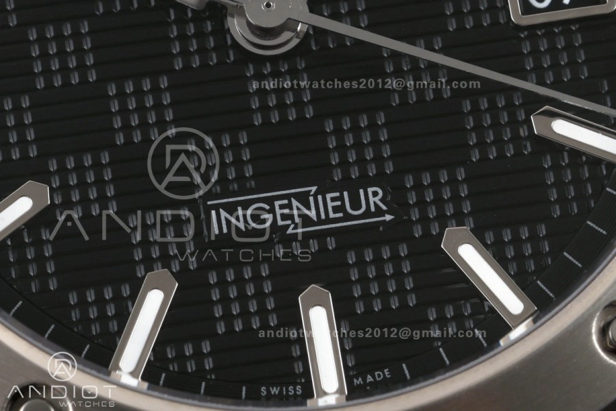 Ingenieur Automatic 40 SS MZF 1:1 Best Edition Black Dial on SS Bracelet A2892