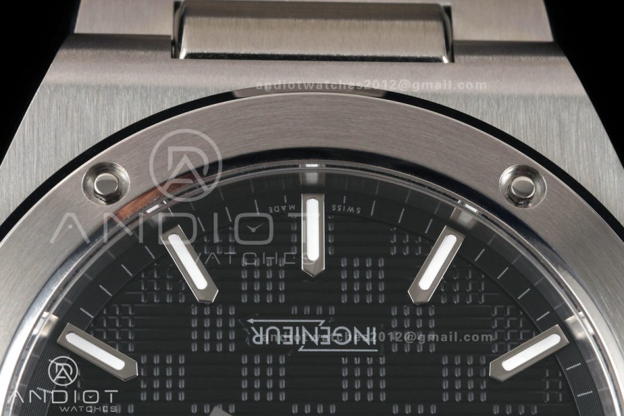 Ingenieur Automatic 40 SS MZF 1:1 Best Edition Black Dial on SS Bracelet A2892