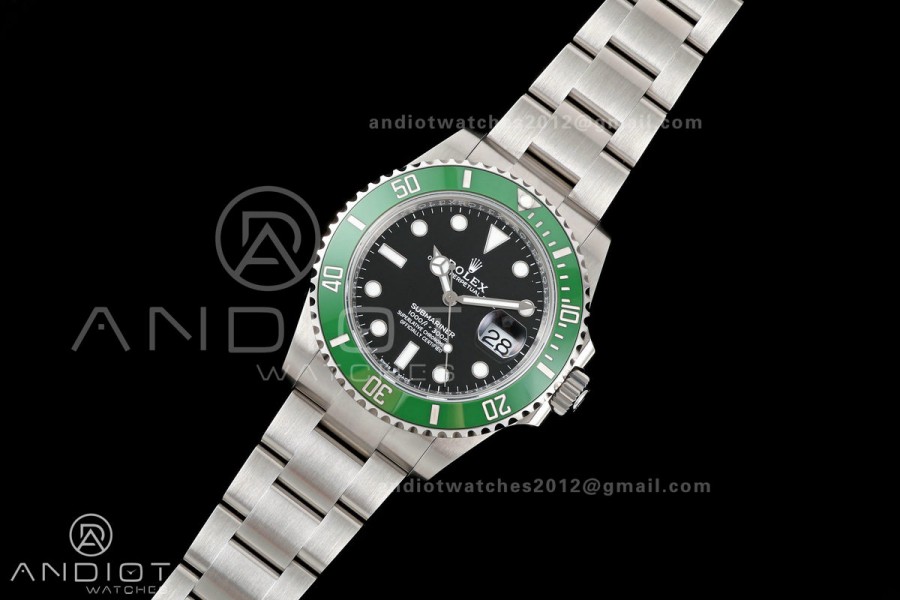 Submariner 41mm 126610 LV MK2 Kermit RICH 1:1 Starbucks Best Edition 904L SS Case and Bracelet JH3285 V2 (Free Sprung)