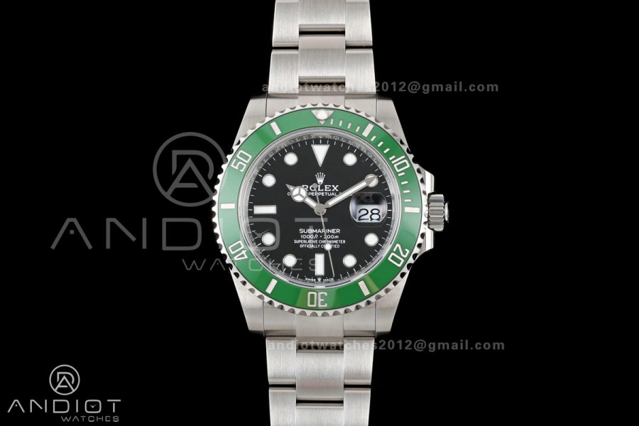 Submariner 41mm 126610 LV MK2 Kermit RICH 1:1 Starbucks Best Edition 904L SS Case and Bracelet JH3285 V2 (Free Sprung)
