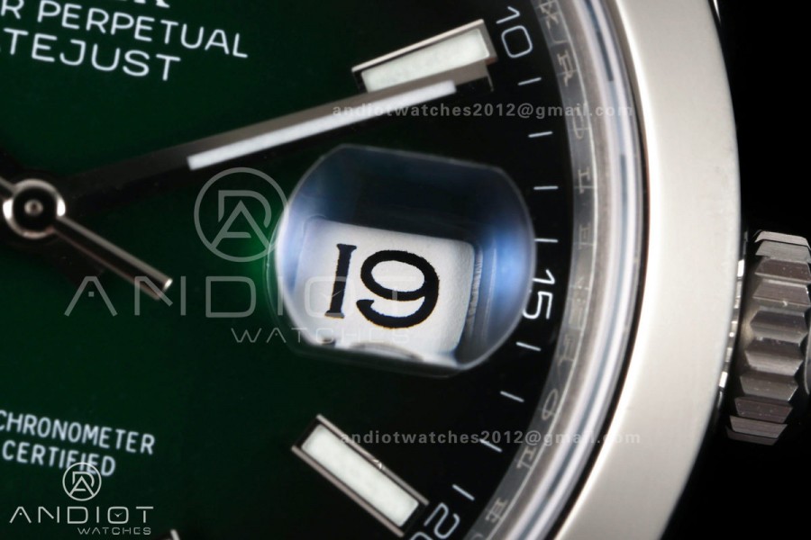 DateJust 41 126300 SEEK 1:1 Best Edition 904L Steel Green Ombre Dial on Oyster Bracelet VR3235