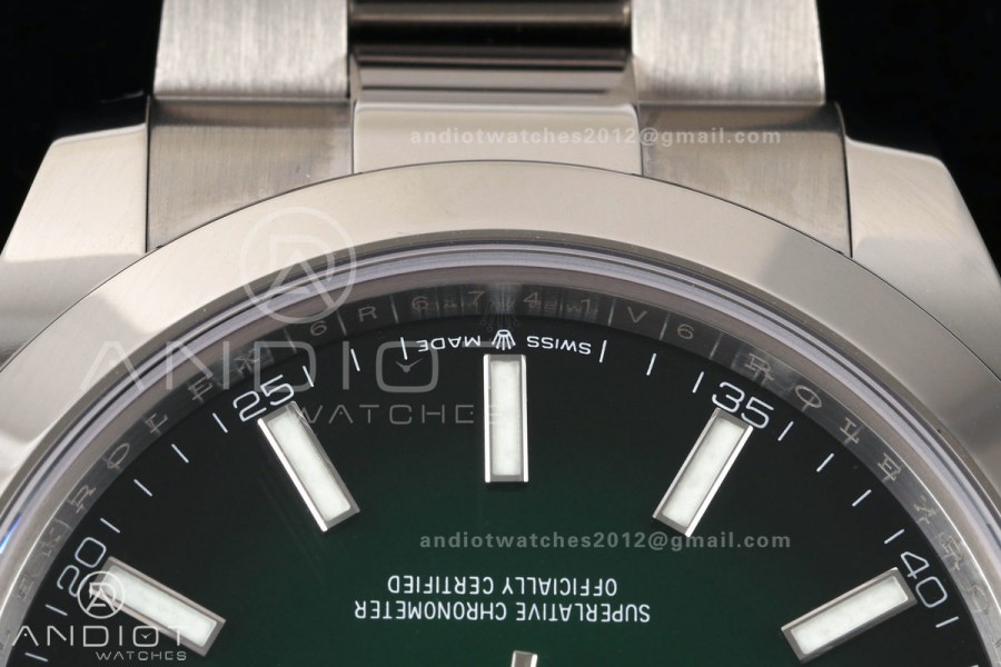 DateJust 41 126300 SEEK 1:1 Best Edition 904L Steel Green Ombre Dial on Oyster Bracelet VR3235