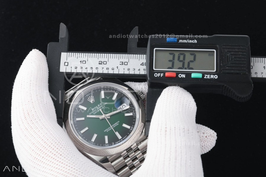 DateJust 41 126300 SEEK 1:1 Best Edition 904L Steel Green Ombre Dial on Jubilee Bracelet VR3235