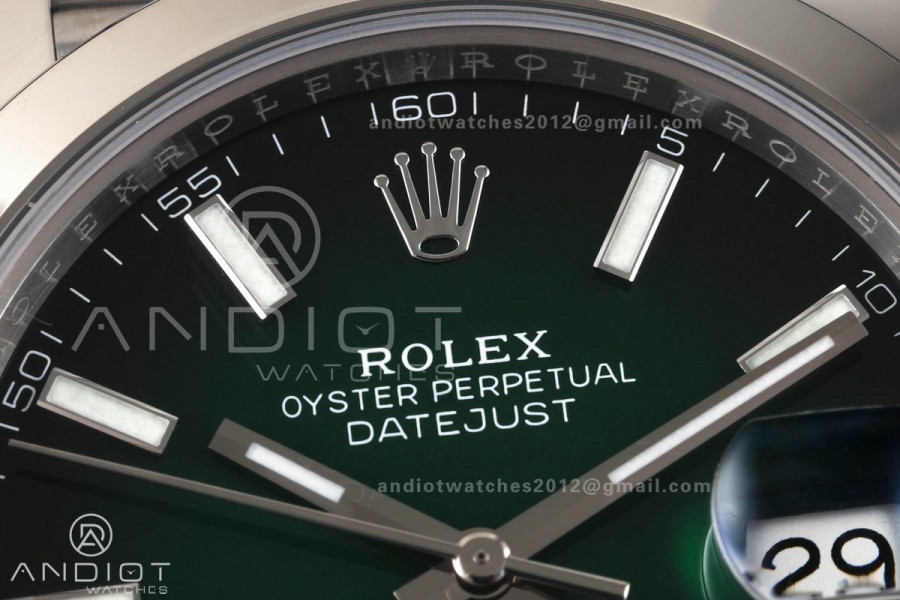 DateJust 41 126300 SEEK 1:1 Best Edition 904L Steel Green Ombre Dial on Jubilee Bracelet VR3235