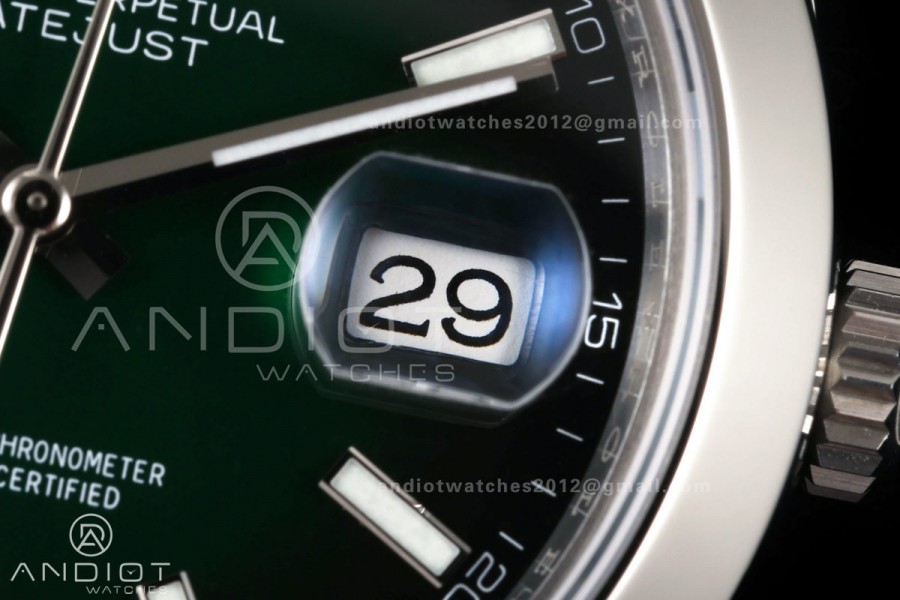 DateJust 41 126300 SEEK 1:1 Best Edition 904L Steel Green Ombre Dial on Jubilee Bracelet VR3235