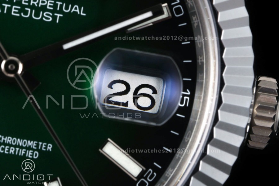 DateJust 41 126334 SEEK 1:1 Best Edition 904L Steel Green Ombre Dial on Oyster Bracelet VR3235