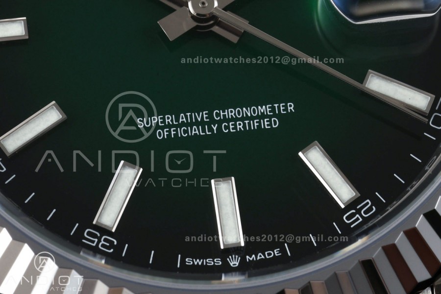 DateJust 41 126334 SEEK 1:1 Best Edition 904L Steel Green Ombre Dial on Jubilee Bracelet VR3235