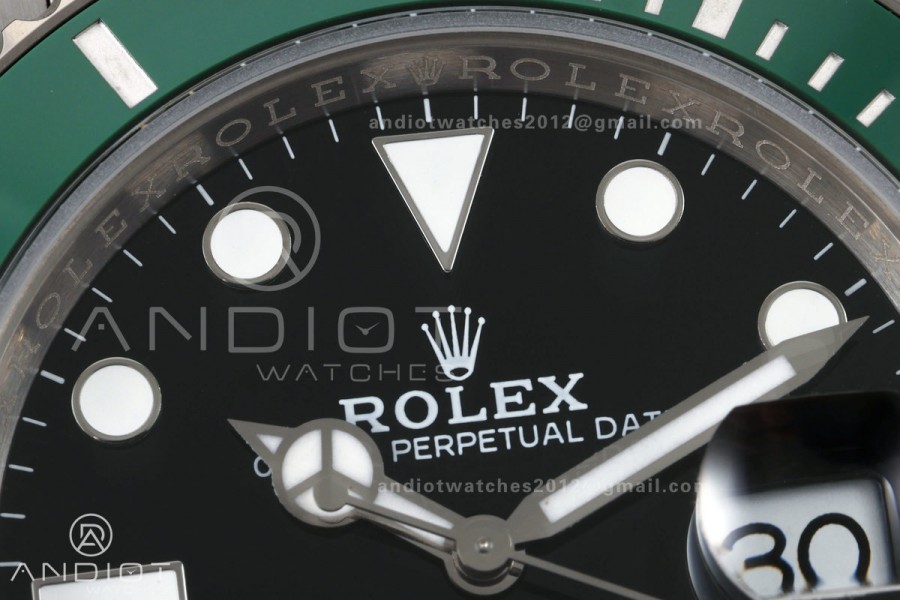 Submariner 41mm 126610 LV Kermit QF 1:1 Best Edition 904L SS Case and Bracelet JH3285 (Free Sprung)