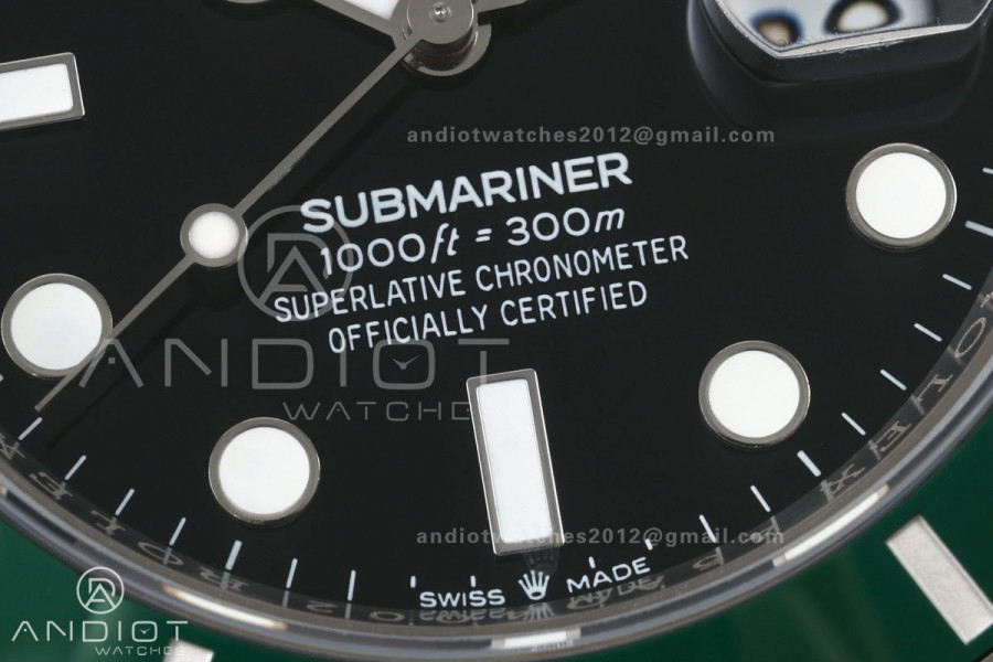 Submariner 41mm 126610 LV Kermit QF 1:1 Best Edition 904L SS Case and Bracelet JH3285 (Free Sprung)