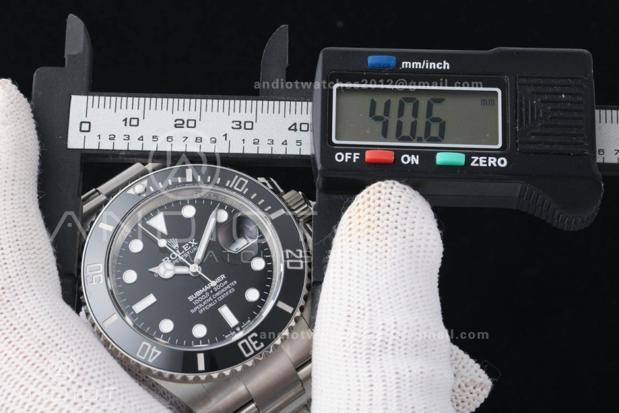 Submariner 41mm 126610 LN Black QF 1:1 Best Edition 904L SS Case and Bracelet JH3285 (Free Sprung)