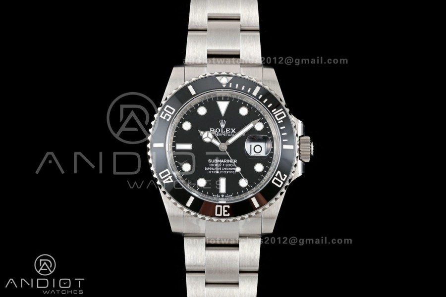 Submariner 41mm 126610 LN Black QF 1:1 Best Edition 904L SS Case and Bracelet JH3285 (Free Sprung)