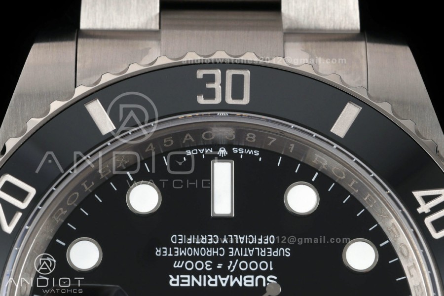 Submariner 41mm 126610 LN Black QF 1:1 Best Edition 904L SS Case and Bracelet JH3285 (Free Sprung)