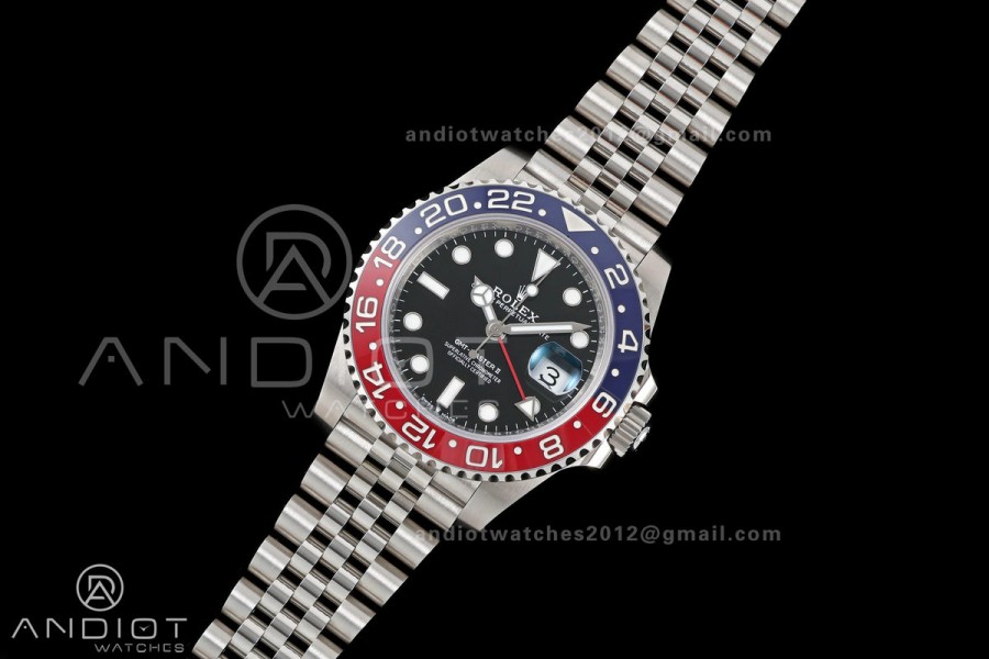 GMT-Master II 126710 BLRO 904L Steel RICH 1:1 Best Edition on Jubilee Bracelet JH3285 (Free Sprung) V2
