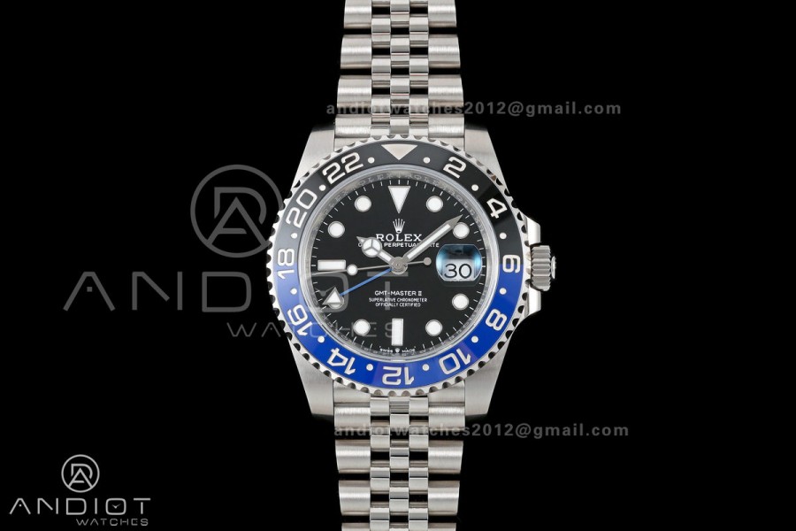 GMT-Master II 126710 BLNR 904L Steel RICH 1:1 Best Edition on Jubilee Bracelet JH3285 (Free Sprung) V2