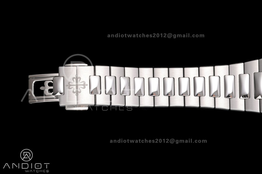 Nautilus 5811 DDF 1:1 Best Edition Blue Textured Dial on SS Bracelet DD330 Super Clone (Weighted)