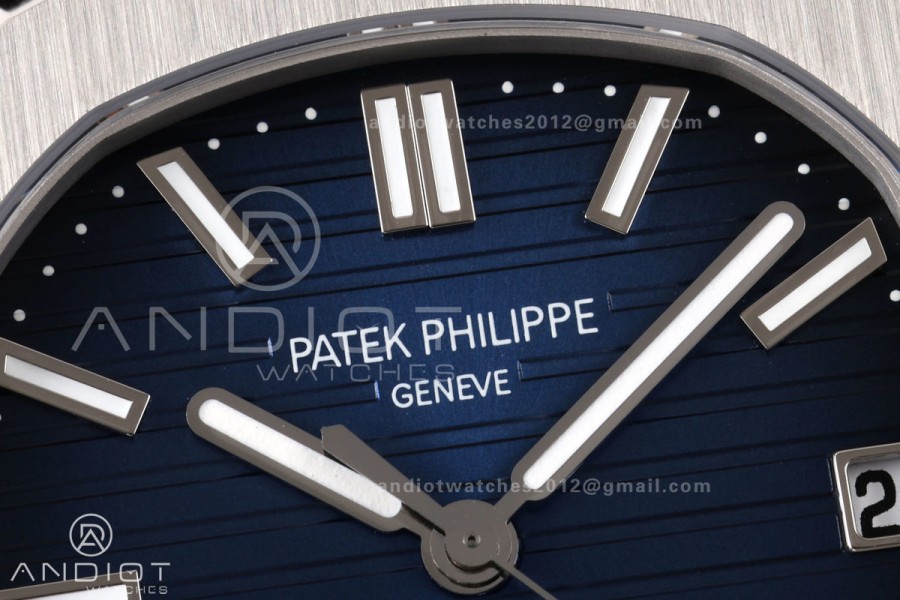 Nautilus 5811 DDF 1:1 Best Edition Blue Textured Dial on SS Bracelet DD330 Super Clone (Weighted)