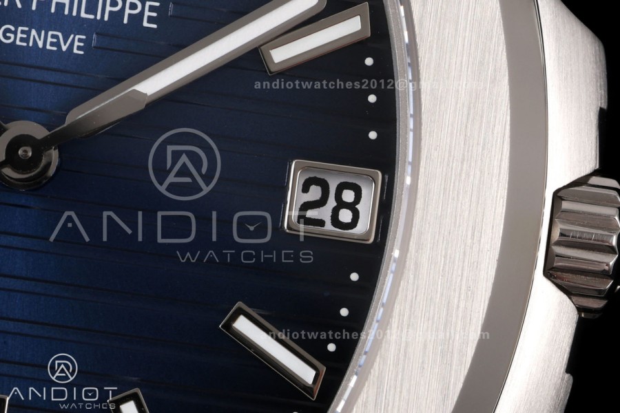 Nautilus 5811 DDF 1:1 Best Edition Blue Textured Dial on SS Bracelet DD330 Super Clone (Weighted)