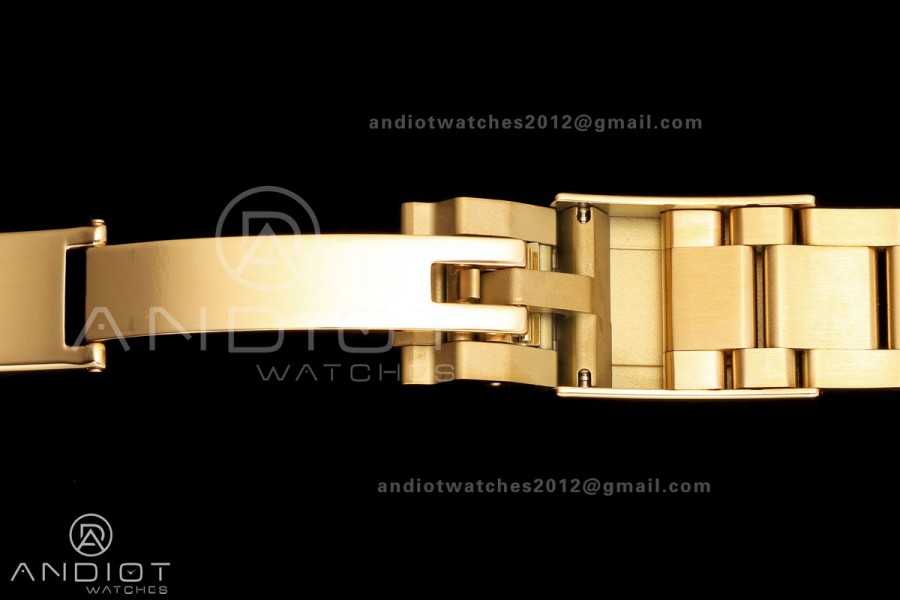 YachtMaster II 116688 YG KF 1:1 Best Edition Blue Ceramic Bezel White Dial on YG Bracelet A7750 V2