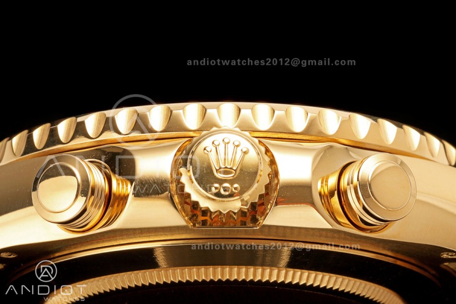 YachtMaster II 116688 YG KF 1:1 Best Edition Blue Ceramic Bezel White Dial on YG Bracelet A7750 V2