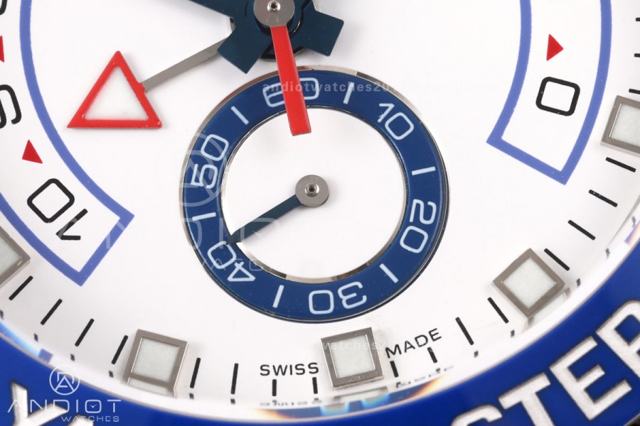 YachtMaster II 116689 SS KF 1:1 Best Edition Blue Ceramic Bezel White Dial on SS Bracelet A7750 V2