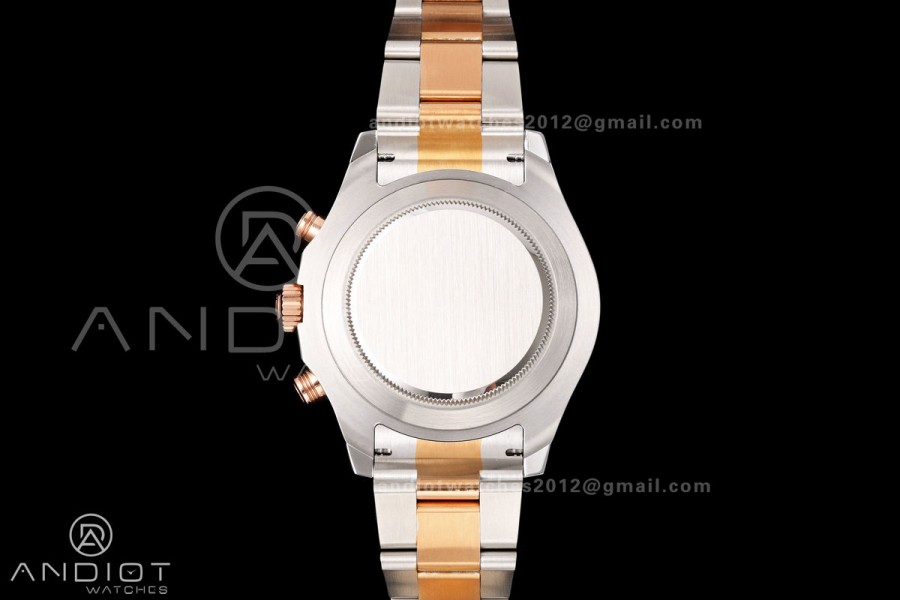 YachtMaster II 116681 SS/RG KF 1:1 Best Edition Blue Ceramic Bezel White Dial on SS/RG Bracelet A7750 V2