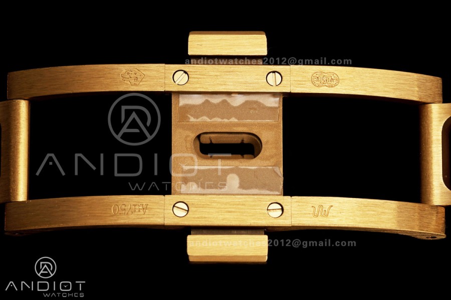 Royal Oak 41mm Openworked Frosted YG Rainbow Bezel OCTA 1:1 Best Edition on Bracelet SA3132 V3 (Free Sprung)