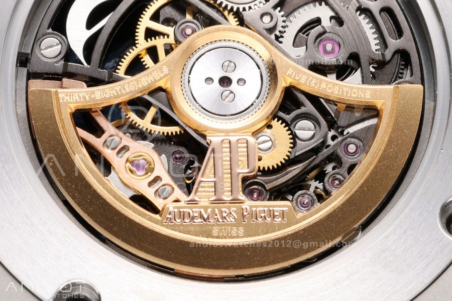 Royal Oak 41mm Openworked 15407 SS OCTA 1:1 Best Edition on SS Bracelet SA3132 V3 (Free Sprung)