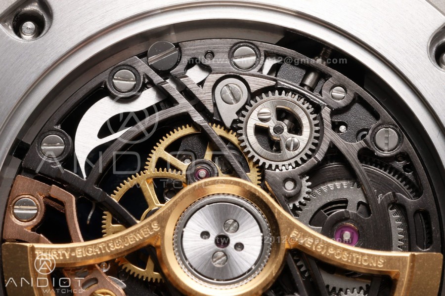 Royal Oak 41mm Openworked 15407 SS OCTA 1:1 Best Edition on SS Bracelet SA3132 V3 (Free Sprung)