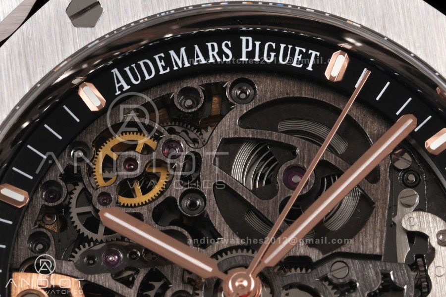 Royal Oak 41mm Openworked 15407 SS OCTA 1:1 Best Edition on SS Bracelet SA3132 V3 (Free Sprung)